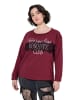 Ulla Popken Sweatshirt in weinrot