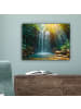 MuchoWow Leinwand bilder Wasserfall Sonnenstrahlen (BxH)