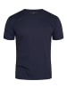 DAILY COTTON T-Shirt - BASETEEO 3er Pack Rundhals O-Neck in Navy