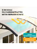 Outsunny Pavillion,75L x 195B x 23H cm,Transparent+Schwarz