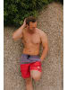 GUGGEN MOUNTAIN Badehose Herren Badeshorts - Schnelltrocknend in Rot