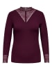 ONLY Carmakoma Bluse in Mauve Wine