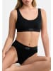 Sloggi Tai Slip Double Comfort T in Schwarz / weiß