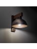Licht-Erlebnisse Wandlampe (B)18 x (H)20 cm in Walnuss Braun
