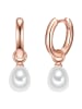 Valero Pearls Ohrringe aus Sterling Silber mit Süßwasser-Zuchtperle in roségold