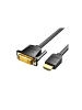 Baseus Kabel HDMI oder DVI (24+1) - HDMI-Kabel 1m, 4K 60Hz/ 1080P 60Hz - Schwarz