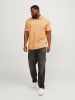 Jack & Jones + Fit Polo Shirt JJEPAULOS Sommer Hemd Pique in Orange