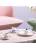 Villeroy & Boch 6er Set Espressotassen mit Untertassen Fleur Couleur 70 ml in Bleu
