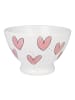 Blond Amsterdam Schale auf Fuß Rosa Herzen in Rosa - 13cm