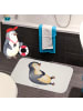 Mr. & Mrs. Panda Badteppich Pinguin Lachen ohne Spruch in Weiß