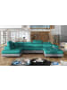 MF Design Rodri Recamiere Links in Türkis -  (L) 202 x (B) 345 x (H) 90 cm