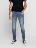 Only&Sons Slim Fit Jeans Basic Hose Denim Pants ONSLOOM Stoned Washed in Blau-3