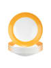 Seltmann Weiden 6er Set Suppenteller Liberty Pure Colors ø 23,5 cm in Mango Orange