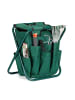 relaxdays Gartenwerkzeug Hocker in Grün - (B)30 x (H)42 x (T)39 cm