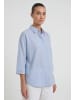 Oui Bluse in lt blue white