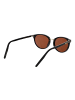 Serengeti Frauen Sonnenbrille Rund Schwarz