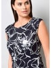 Alba Moda Jerseykleid in floralem Dessin in schwarz