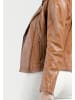 CBL Damen Lederjacke in Cognac Braun