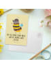 Mr. & Mrs. Panda Wanddeko Hummel flauschig mit Spruch in Gelb Pastell