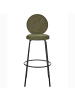 Beliani 2-tlg Barhocker EMERY in Grün/Schwarz
