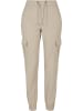 Urban Classics Urban Classics Damen Ladies High Waist Cargo Comfort Jogging Pants in softseagrass