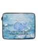 Mr. & Mrs. Panda Laptop Tasche Wal Konfetti mit Spruch in OZeichenanblue
