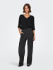 JACQUELINE de YONG Hose Elastische Taille Regular Fit Bequem in Schwarz