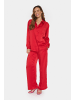 SAINT TROPEZ Langarm - Hemd DinneSZ Oversize fit in Crimson