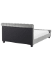 Beliani 10-tlg Doppelbett AVALLON in Grau/Schwarz