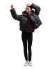 Carlo Colucci Winterjacke Deane in Schwarz