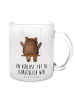 Mr. & Mrs. Panda Glas Bär Schaukel mit Spruch in Transparent