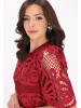 faina Women Dress in wine red