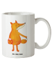 Mr. & Mrs. Panda weisse tasse Fuchs Laterne ohne Spruch in Weiß