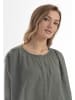 DreiMaster Vintage Damen Langarmbluse in Oliv