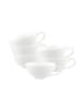 Villeroy & Boch 6er Set Teetassen Anmut 140 ml weiß in weiß