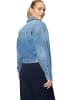 Zero  Jeansjacke kurz mit Knopfleiste in Middle Blue Denim