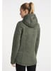 ICEBOUND Damen Strickfleecejacke in Oliv Melange