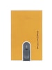 Piquadro Black Square Kreditkartenetui RFID Leder 6 cm in yellow