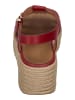 fitflop Sandaletten PLATFFORMS ESPADR. LEATHER FISHERMAN WEDGE SANDALS in rot
