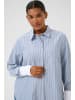 KAFFE curve Langarm - Hemd KCmelina Loose fit in Windward blue melange stripe