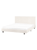 Beliani 10-tlg Doppelbett ALBI in Weiß/Schwarz