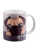 United Labels Bastian Bielendorfer Tasse - Mops Otto! besten Platz Kaffeetasse 320 ml in weiß