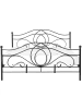 Beliani Doppelbett LYRA in Schwarz - (W) 182 x (H) 107 x (L) 209 cm