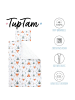 TupTam 2tlg.- Set Bettwäsche in orange/weiß
