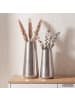 FineBuy Vase in Silber / Aluminium / 21x21x45