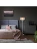 relaxdays Stehlampe  in Grau/Silber - (H)151,5 x Ø 38 cm