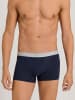 Hanro Retroshorts Cotton Essentials in light melange/deep navy