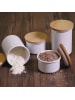 Honey Ware HONEYWARE | Vorratsdose mit Holzdeckel, weiß, 420  ML