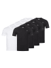 Kappa Kappa 8er Set T-Shirt BASIC in 4xWeiß / 4xSchwarz
