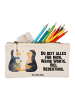 Mr. & Mrs. Panda Schminktasche Pinguin Pärchen mit Spruch in Weiß